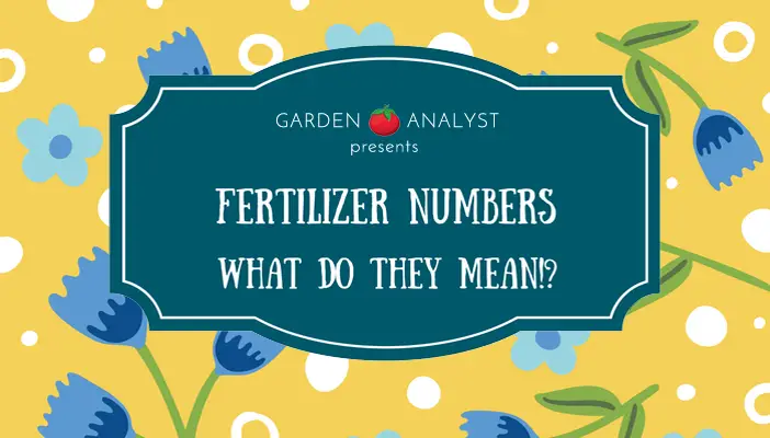 fertilizer numbers definition and meaning