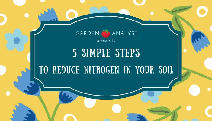 reduce nitrogen in soil